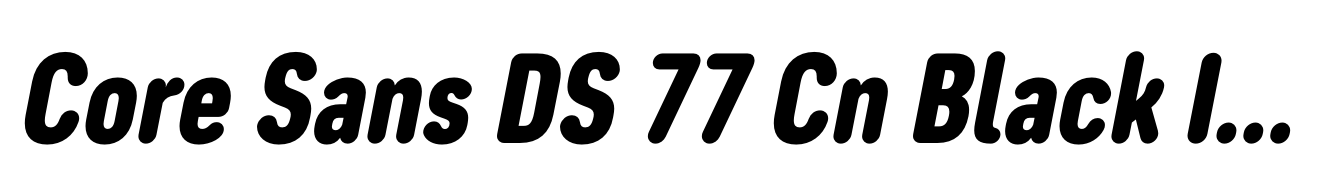 Core Sans DS 77 Cn Black Italic
